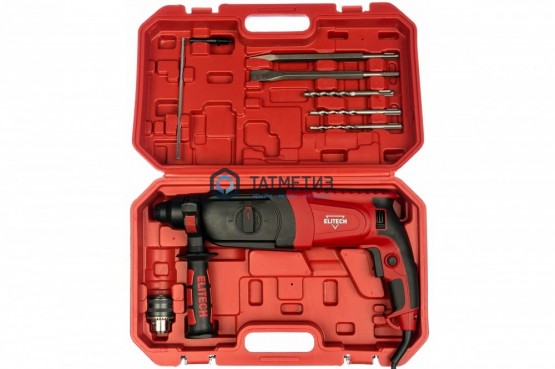 Перфоратор ELITECH П 1032РЭМ (SDS+,1050Вт,3реж,3.4Дж,набор оснастки,кейс) -  магазин крепежа «ТАТМЕТИЗ»