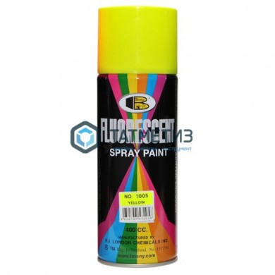 Краска аэроз. BOSNY 400 мл. №1005  ЖЕЛТЫЙ ФЛЮР -  магазин крепежа «ТАТМЕТИЗ»