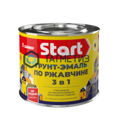 Грунт-эмаль по ржавчине ХВ 3 в 1 СТАРТ БЕЛАЯ 1,8 кг-./6 | «ТАТМЕТИЗ» Грунт-эмаль по ржавчине ХВ 3 в 1 СТАРТ БЕЛАЯ 1,8 кг-./6 - магазин крепежа «ТАТМЕТИЗ»