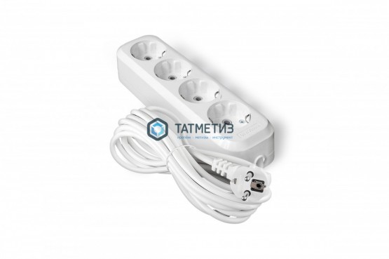Удлинитель бытовой 4х5м с заземл. 10А, ПВС 3x0,75, UNIVersal У10-555 | «ТАТМЕТИЗ» Удлинитель бытовой 4х5м с заземл. 10А, ПВС 3x0,75, UNIVersal У10-555 - магазин крепежа «ТАТМЕТИЗ»