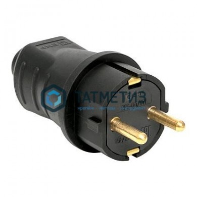 Эл.вилка прямая с/з каучук Navigator NCA-PLR02-16A-E-IP44-BL | «ТАТМЕТИЗ» Эл.вилка прямая с/з каучук Navigator NCA-PLR02-16A-E-IP44-BL - магазин крепежа «ТАТМЕТИЗ»