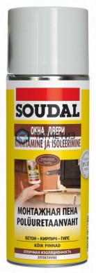 Пена монтажная SOUDAL 300мл /12 | «ТАТМЕТИЗ» Пена монтажная SOUDAL 300мл /12 - магазин крепежа «ТАТМЕТИЗ»