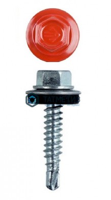 Саморез окраш.кров. 5,5х25 /3003/ красный -  магазин крепежа «ТАТМЕТИЗ»