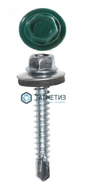 Саморез окраш.кров. 4,8х35 /6026/ опал | «ТАТМЕТИЗ» Саморез окраш.кров. 4,8х35 /6026/ опал - магазин крепежа «ТАТМЕТИЗ»