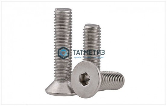 Винт DIN 7991/ISO 10642 М12 х 30 (10.9) с потай головкой и внутр.шестигранником | «ТАТМЕТИЗ» Винт DIN 7991/ISO 10642 М12 х 30 (10.9) с потай головкой и внутр.шестигранником - магазин крепежа «ТАТМЕТИЗ»