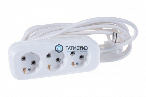 Удлинитель бытовой 4х5м с заземл. 10А, ПВС 3x0,75, UNIVersal У10-555 | «ТАТМЕТИЗ» Удлинитель бытовой 4х5м с заземл. 10А, ПВС 3x0,75, UNIVersal У10-555 - магазин крепежа «ТАТМЕТИЗ»