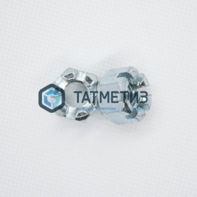 Гайка корончатая DIN 935, исп.1, оц М 6 | «ТАТМЕТИЗ» Гайка корончатая DIN 935, исп.1, оц М 6 - магазин крепежа «ТАТМЕТИЗ»