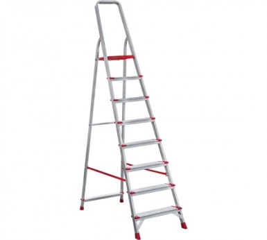 Стремянка 8 ступеней, алюминиевая, шир. ступени 130 мм NV -  магазин крепежа «ТАТМЕТИЗ»