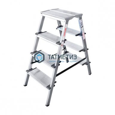 Стремянка 2-сторонняя алюм, ступень 130 мм, 2х5 -  магазин крепежа «ТАТМЕТИЗ»