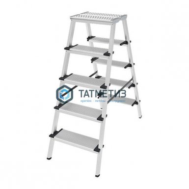Стремянка 2-сторонняя алюм, ступень 130 мм, 2х4 -  магазин крепежа «ТАТМЕТИЗ»