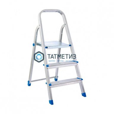 Стремянка 3 ступени, "Compact", алюминиевая // СИБРТЕХ // Pоссия -  магазин крепежа «ТАТМЕТИЗ»