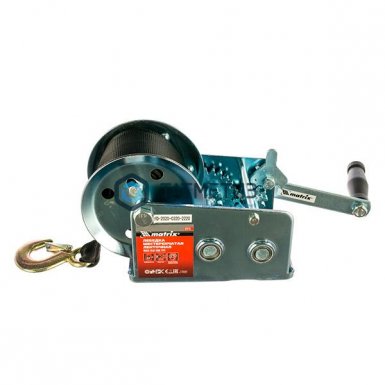 Лебедка шестеренчатая, тяга - 0,8 т, ленточная// МАТРИКС -  магазин «ТАТМЕТИЗ»