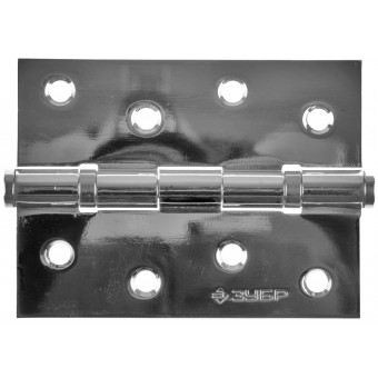 Петля универсальная ЗУБР "ЭКСПЕРТ", 2 подшипника, цвет хром (CP), с крепежом, 100х75х2,5мм, 2 шт -  магазин крепежа «ТАТМЕТИЗ»