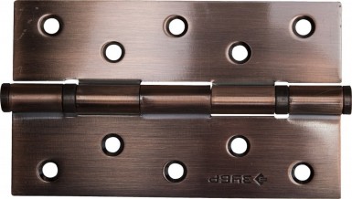 Петля универсальная ЗУБР "ЭКСПЕРТ", 2 подшипника, цвет латунь (PB), с крепежом, 75х63х2,5мм, 2 шт -  магазин крепежа «ТАТМЕТИЗ»