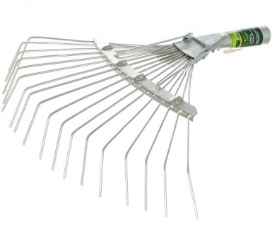 Грабли веерные, 18-зубые, без черенка, оцинкованные, круглый зуб// СИБРТЕХ Россия -  магазин «ТАТМЕТИЗ»