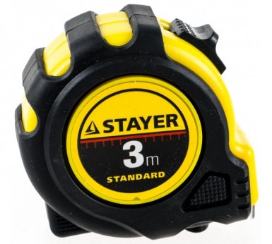 Рулетка STAYER MASTER 3м/19мм, в ударостойком обрезиненном корпусе -  магазин крепежа «ТАТМЕТИЗ»
