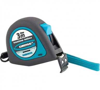 Рулетка "Ergonomisch", 3 м x 16 мм, магнитный обрезиненный зацеп// GROSS -  магазин крепежа «ТАТМЕТИЗ»