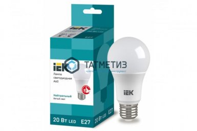 Лампа светодиодная LED 20Вт белый ECO Е27  IEK -  магазин крепежа «ТАТМЕТИЗ»
