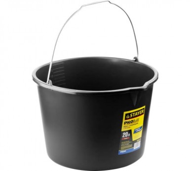 Ведро пластиковое 20л, STAYER PROFI строительное, с носиком -  магазин крепежа «ТАТМЕТИЗ»