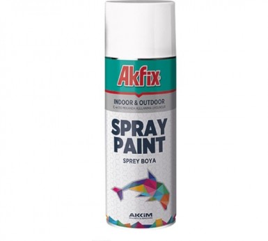 Краска аэроз. ЧЕРНАЯ  глянц. RAL9005 400Ml Gw.300Gr (6) Akfix -  магазин крепежа «ТАТМЕТИЗ»