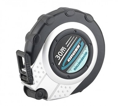 Рулетка геодезическая 30 м х 13 мм, закр. корп., металл. лента, нейлон, двуст. шкала GROSS -  магазин крепежа «ТАТМЕТИЗ»