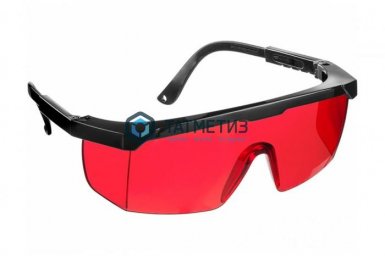 Очки защитные открытого типа, регулируемые по длине дужки Красные STAYER OPTIMA -  магазин крепежа «ТАТМЕТИЗ»