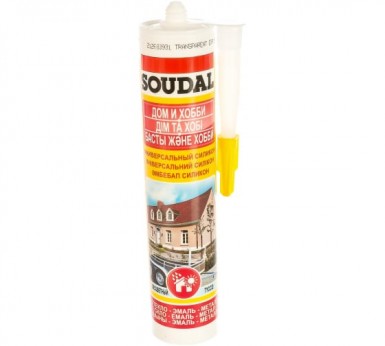Герметик силиконовый SOUDAL универсальный прозрачный 300 мл 15 -  магазин «ТАТМЕТИЗ»