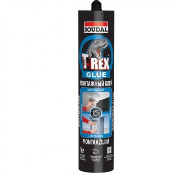 Клей монтажный T-REX "Прозрачный" blue 310 мл 12 -  магазин крепежа «ТАТМЕТИЗ»