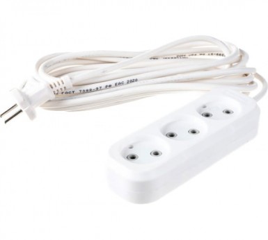 Удлинитель 3*5м У6-639М ПВС 2*0, 75 "У" -  магазин крепежа «ТАТМЕТИЗ»