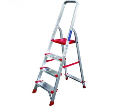 Стремянка 4 ступени, алюминиевая, шир. ступени 130 мм NV -  магазин крепежа «ТАТМЕТИЗ»