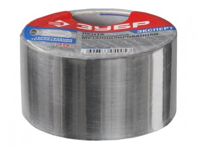 Лента ЗУБР "ЭКСПЕРТ" клеящая металлизированная, 50мм х 25м | «ТАТМЕТИЗ» Лента ЗУБР "ЭКСПЕРТ" клеящая металлизированная, 50мм х 25м - магазин «ТАТМЕТИЗ»