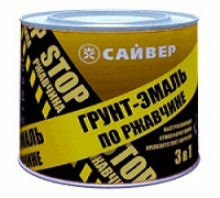 Грунт-эмаль по ржавчине ХВ 3 в 1 Сайвер ЖЕЛТАЯ  0,9 кг-./14 -  магазин «ТАТМЕТИЗ»