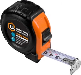 Рулетка ЦИ "УЛЬТРА" 7, 5м х 25 мм, каучук, фиксатор, магнит -  магазин крепежа «ТАТМЕТИЗ»