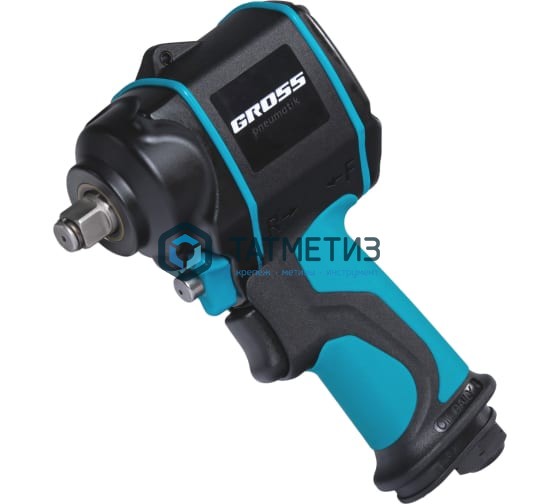 Гайковёрт пневматический ударный G985, 1 2", Twin Hammer, 610 Нм, 9000 об мин, композитный GROSS Гайковёрт пневматический ударный G985, 1 2", Twin Hammer, 610 Нм, 9000 об мин, композитный GROSS