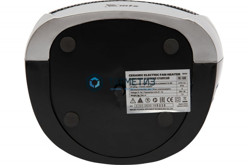 Тепловентилятор FHC-1500, керам., 3 реж., вентилятор, нагрев 750/1500 Вт, MTX Тепловентилятор FHC-1500, керам., 3 реж., вентилятор, нагрев 750/1500 Вт, MTX