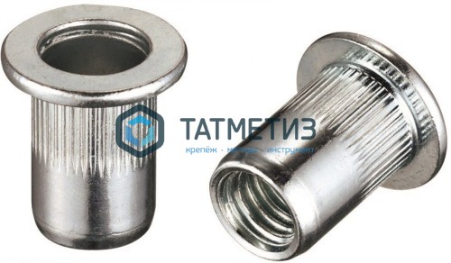 Заклепка-гайка с цил бортом и насечками А4 М 4 х 10 -  магазин крепежа «ТАТМЕТИЗ»
