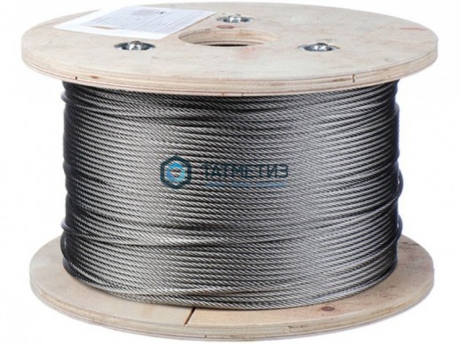 Трос ср.мягкости ART 8379 7х7 А2 нержавейка 5мм (200 м/бух) | «ТАТМЕТИЗ» Трос ср.мягкости ART 8379 7х7 А2 нержавейка 5мм (200 м/бух) - магазин крепежа «ТАТМЕТИЗ»