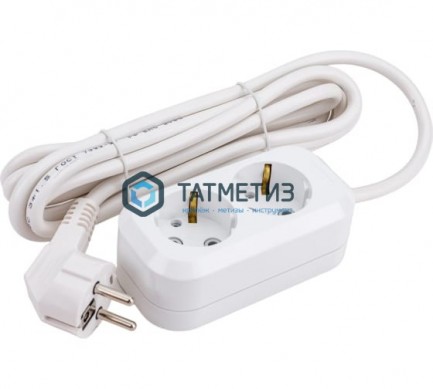 Удлинитель бытовой 2х5м с/з, 16А, IP20, ПВС 3х1,5 UNIVersal E-302А | «ТАТМЕТИЗ» Удлинитель бытовой 2х5м с/з, 16А, IP20, ПВС 3х1,5 UNIVersal E-302А - магазин крепежа «ТАТМЕТИЗ»
