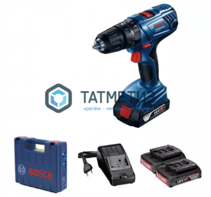 Дрель-шуруповерт аккумуляторная Bosch GSB 180-LI 2x2,0 Ач -  магазин крепежа «ТАТМЕТИЗ»
