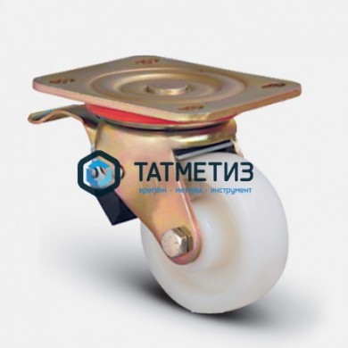 Колеса большегрузные НЕЙЛОН поворотное с площадкой и тормозом d 150 мм -  магазин крепежа «ТАТМЕТИЗ»