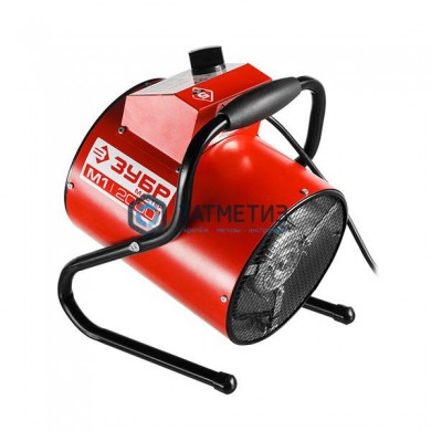 Пушка тепловая КОМПАКТ, ЗУБР ЗТП-М1-2000, круглая, электрическая, гладкий нерж ТЭН, двойные стенки ( -  магазин крепежа «ТАТМЕТИЗ»