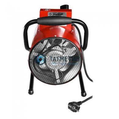 Пушка тепловая КОМПАКТ, ЗУБР ЗТП-М1-2000, круглая, электрическая, гладкий нерж ТЭН, двойные стенки ( -  магазин крепежа «ТАТМЕТИЗ»