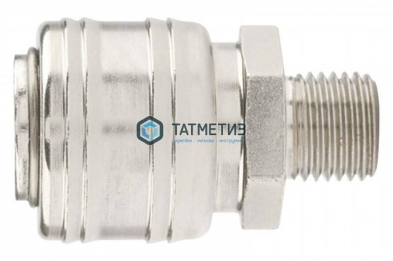 Муфта универсальная быстросъемная ("мама"), внешняя резьба 3/8",  2 шт. // Stels -  магазин крепежа «ТАТМЕТИЗ»