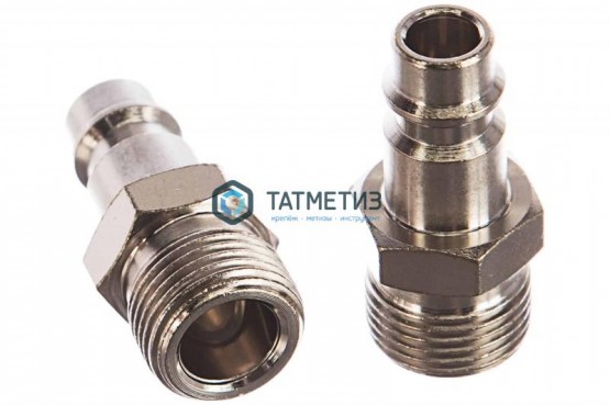 Ниппель универсальный быстросъемный ("папа"),внешняя резьба 3/8", 2 шт. // Stels -  магазин крепежа «ТАТМЕТИЗ»
