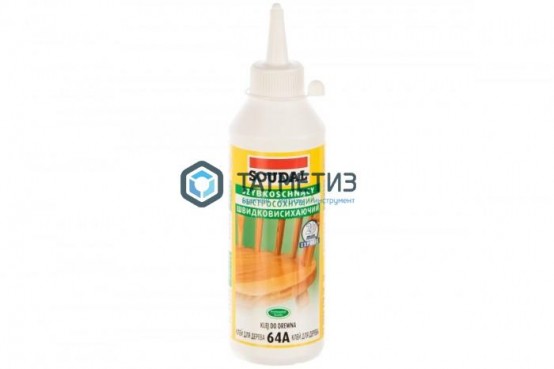 Клей для дерева на основе ПВА, быстросохнущий, 64А 250 мл / 12 | «ТАТМЕТИЗ» Клей для дерева на основе ПВА, быстросохнущий, 64А 250 мл / 12 - магазин крепежа «ТАТМЕТИЗ»
