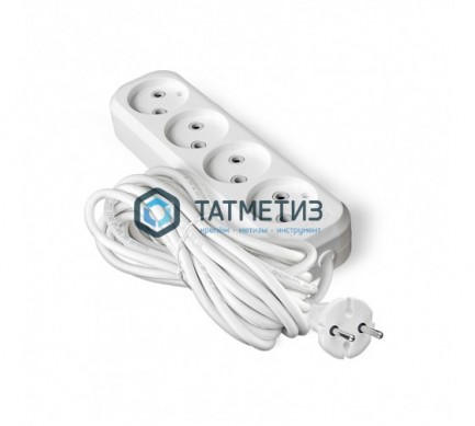 Удлинитель 4*5м У6-766М ПВС 2*0, 75 "У" | «ТАТМЕТИЗ» Удлинитель 4*5м У6-766М ПВС 2*0, 75 "У" - магазин крепежа «ТАТМЕТИЗ»