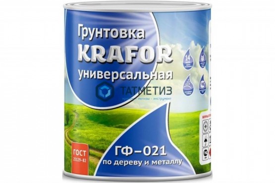 Грунт ГФ-021  СЕРЫЙ  0,8 кг-, СТАРТ /14 -  магазин крепежа «ТАТМЕТИЗ»