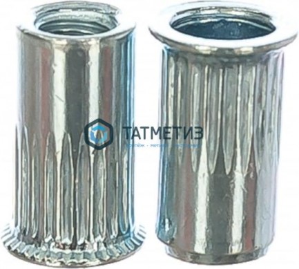 Заклепка резьбовая плоский уменьшенный фланец М 4 (1000 шт/уп) КL | «ТАТМЕТИЗ» Заклепка резьбовая плоский уменьшенный фланец М 4 (1000 шт/уп) КL - магазин крепежа «ТАТМЕТИЗ»