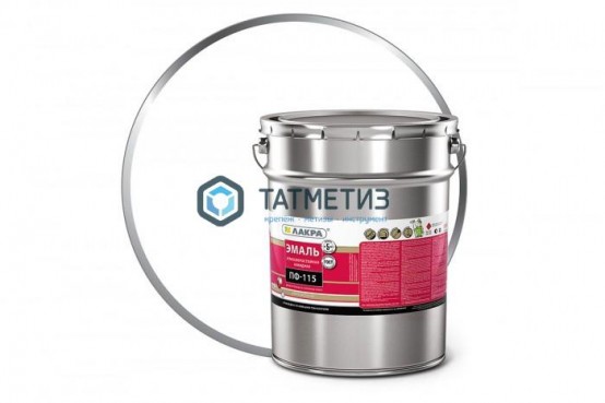 Эмаль ПФ-115  БЕЛАЯ  глянцевая 20 кг- ЛАКРА -  магазин крепежа «ТАТМЕТИЗ»