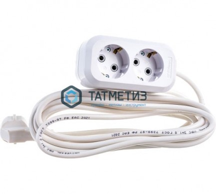 Удлинитель 2х5м с заземл. Е-302 ПВС 3х1,0 -  магазин крепежа «ТАТМЕТИЗ»